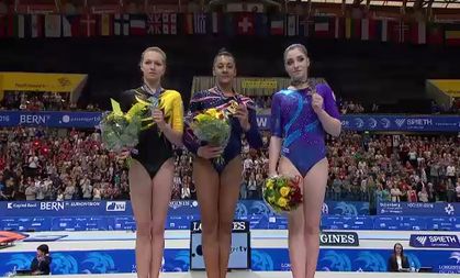 Women's Uneven Bars Victory Ceremony