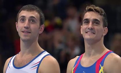 Men's Vault Victory Ceremony