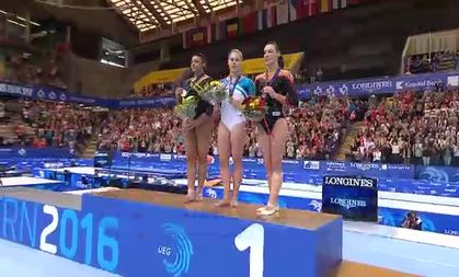Women's Floor Exercise Victory Ceremony