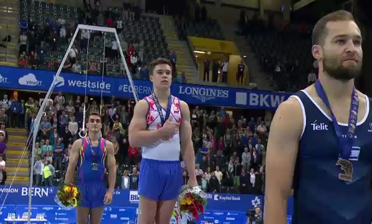 Men's Floor Exercise Victory Ceremony